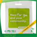 EN13432 and reusable plastic green die cut shopping bag